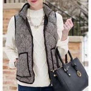 J Crew Excursion Herringbone Quilted Vest